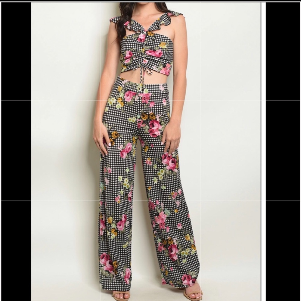 Two piece floral set